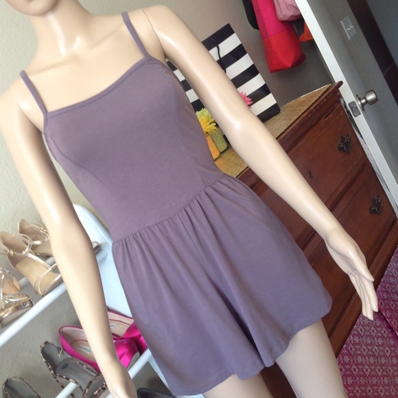 Mossimo Supply Co. Pants - Purple/gray romper, very comfortable fit K007